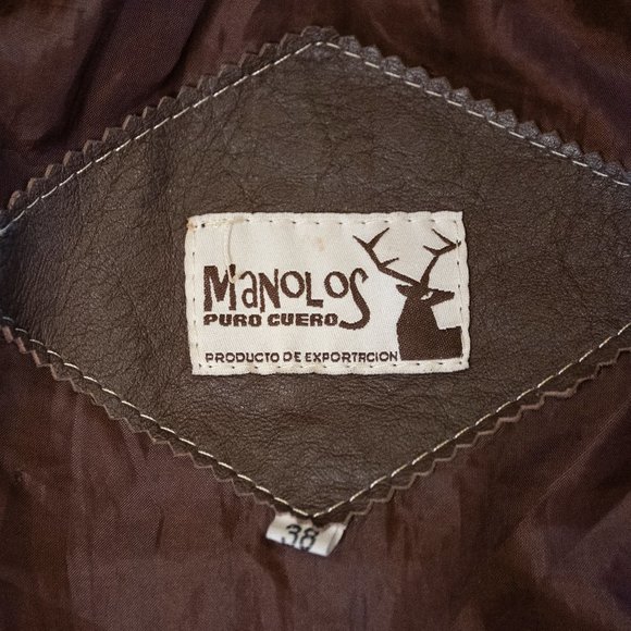 Manolos Pure Leather Jacket Product of Ecuador - Picture 5 of 8